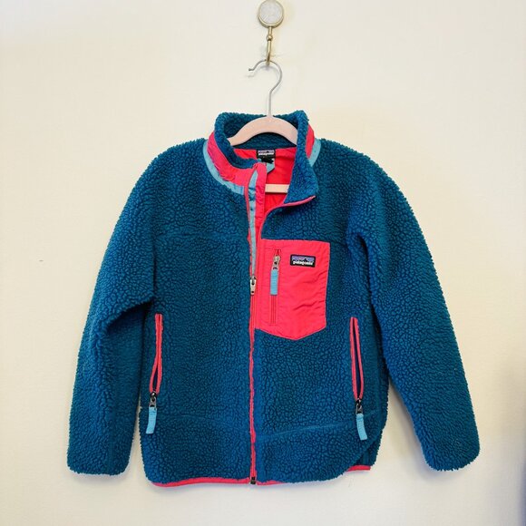 Patagonia Other - Patagonia Kids Retro-X High Pile Fleece Jacket Full Zip Size Small 7-8